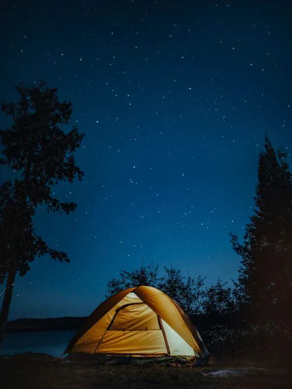 Céu estrelado no camping Recanto Boa Vista em Pedro de Toledo.